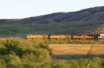 Out the window shot of this westbound stack train